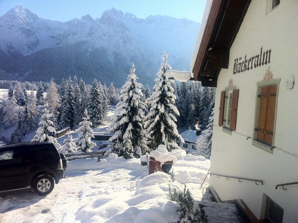 Baeckeralm - B&B 16 + Mittenwald Kültér fotó